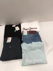 5 X PEPE JEANS BRAND CLOTHES VARIOUS MODELS AND SIZES INCLUDING BLACK JERSEY SIZE XL - LOCATION 22B .