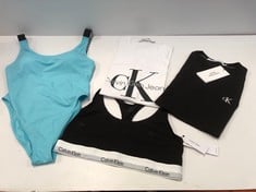 6 X 4 X CALVIN KLEIN BRAND CLOTHING VARIOUS STYLES AND SIZES INCLUDING WHITE T-SHIRT SIZE XL - LOCATION 10B.