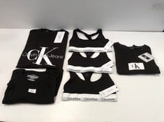 6 X 6 X CALVIN KLEIN BRAND CLOTHING VARIOUS STYLES AND SIZES INCLUDING BLACK T-SHIRT SIZE S - LOCATION 6B.