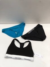 7 X CALVIN KLEIN BRAND CLOTHING VARIOUS SIZES AND MODELS INCLUDING BLACK SWIMMING COSTUME SIZE L - LOCATION 6B.