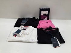 5 X TOMMY HILFIGER GARMENTS VARIOUS SIZES AND MODELS INCLUDING BLACK POLO SHIRT XXXL - LOCATION 3B.