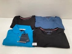 4 X TOMMY HILFIGER GARMENTS VARIOUS SIZES AND MODELS INCLUDING BLUE POLO SHIRT S - LOCATION 7B.