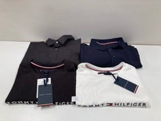 4 X TOMMY HILFIGER CLOTHING VARIOUS SIZES AND STYLES INCLUDING NAVY BLUE POLO XXL - LOCATION 11B.