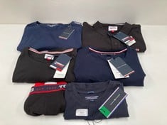 6 X TOMMY HILFIGER CLOTHING VARIOUS SIZES AND MODELS INCLUDING BLACK T-SHIRT L - LOCATION 19B.