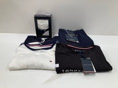 5 X TOMMY HILFIGER GARMENTS VARIOUS SIZES AND MODELS INCLUDING WHITE T-SHIRT L - LOCATION 31B.