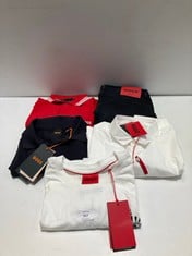 5 X HUGO BOSS CLOTHING VARIOUS SIZES AND MODELS INCLUDING RED POLO SHIRT S - LOCATION 39B.