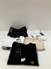 5 X ARMANI GARMENTS VARIOUS SIZES AND MODELS INCLUDING WHITE T-SHIRT L - LOCATION 47B.