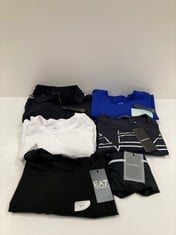 6 X ARMANI GARMENTS VARIOUS SIZES AND MODELS INCLUDING MEN'S UNDERWEAR S - LOCATION 47B.