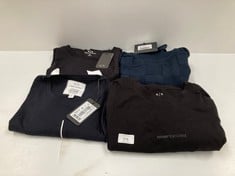 4 X ARMANI GARMENTS VARIOUS SIZES AND MODELS INCLUDING NAVY BLUE JUMPER S - LOCATION 47B.