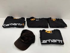 5 X CARHARTT GARMENTS VARIOUS SIZES AND MODELS INCLUDING BLACK T-SHIRT SIZE L - LOCATION 36B.