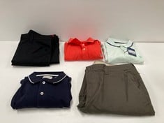 5 X GARMENTS OF VARIOUS SIZES, MAKES AND MODELS INCLUDING BLUE GANT POLO SHIRT SIZE XL- LOCATION 24B.