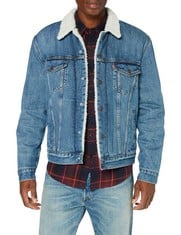 LEVI'S TYPE 3 SHERPA TRUCKER JACKET, FABLE, S MAN - LOCATION 1C.