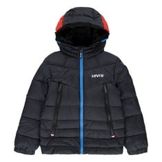 LEVI'S LVB SHERPA LINED PUFFER KIDS BLACK 12 YEARS - LOCATION 1C.