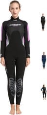 CRESSI MOREA WETSUIT WOMENS WETSUIT BLACK/PINK/SILVER L/4 - LOCATION 33C.