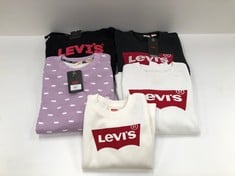 5 X LEVI'S SWEATSHIRTS VARIOUS SIZES AND MODELS INCLUDING BLACK SWEATSHIRT SIZE XS - LOCATION 33C.