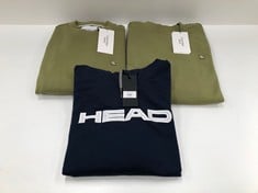 3 X SWEATSHIRTS VARIOUS BRANDS, SIZES AND MODELS INCLUDING BLUE HEAD SWEATSHIRT SIZE S - LOCATION 45C.