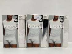 3 X PACKS HUGO BOSS T-SHIRTS VARIOUS MODELS INCLUDING PACK 3 T-SHIRTS SIZE XL - LOCATION 34C.