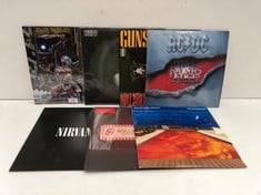 7 X VINYL VARIOUS ARTISTS INCLUDING ACDC - LOCATION 22C .