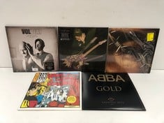 5X VINYLS VARIOUS ARTISTS INCLUDING ABBA - LOCATION 6C.