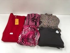 5 X DRESSES VARIOUS BRANDS AND SIZES INCLUDING RED DRESS SIZE XL - LOCATION 3C.