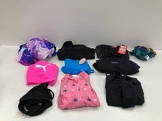 10 X SWIMMING COSTUMES OF VARIOUS MODELS, BRANDS AND SIZES INCLUDING SPEEDO BLACK AND PINK SWIMMING COSTUME SIZE 38 - LOCATION 43C.