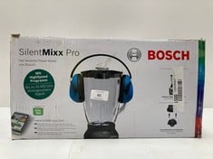 BOSCH MMB66G5M SILENTMIXX PRO - GLASS BLENDER, VERY QUIET, GLASS FILTER, HIGH SPEED PROGRAMME, 33,000 REVOLUTIONS PER MINUTE, EASY TO CLEAN BLACK - LOCATION 34A.