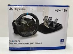 LOGITECH G923 TRUEFORCE STEERING WHEEL AND PEDALS FOR PS5 AND PS4 - LOCATION 30A.