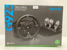 LOGITECH G923 TRUEFORCE STEERING WHEEL AND PEDALS FOR XBOX - LOCATION 30A.