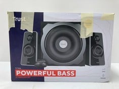 TYTAN TRUST SPEAKER SET. 120W POWERFUL BASS - LOCATION 30A.