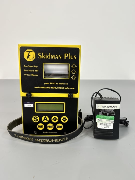 Skidman Plus Portable  Accident Investigation Instrument, Designed For Brake And Skid Testing, Includes Power Supply. (VAT ONLY PAYABLE ON BUYERS PREMIUM)