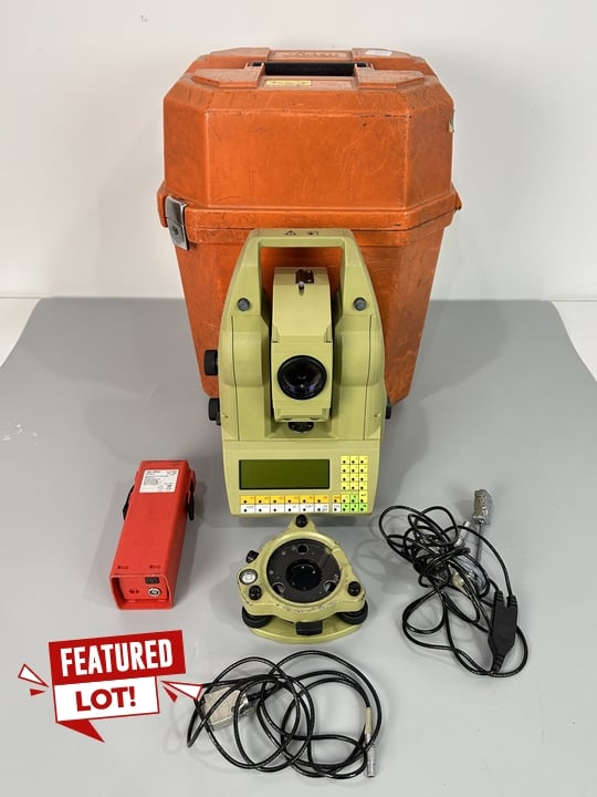 Leica Tca 1100  Total Station, With Case And Leica Geb70 Battery. (VAT ONLY PAYABLE ON BUYERS PREMIUM)