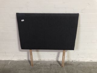 DARK GREY COLOURED PADDED RECTANGLE HEADBOARD