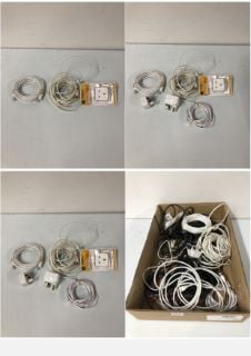 BOX OF VARIOUS CABLES