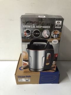 DAEWOO 1000W 1.6L SOUP MAKER & CLOSER PETS AUTOMATIC PET FEEDER