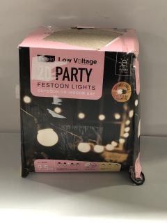 3 X ITEMS TO INC PLUG IN 20 PARTY FESTOON PARTY LIGHTS