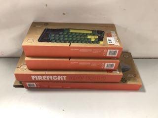 4 X KEYBOARDS TO INC ADX FIREFIGHT CORE 23 RGB GAMING KEYBOARD