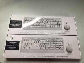 5 X SANDSTROM WIRELESS KEYBOARD & MOUSE COMBO