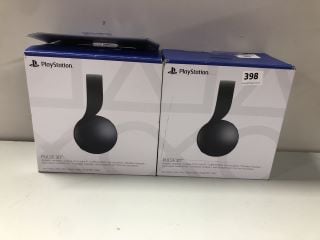 2 X PLAYSTATION PULSE 3D HEADSETS