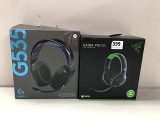 2 X HEADSETS TO INC RAZER KAIRA PRO WIRELESS HEADSET