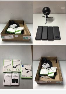 BOX OF ITEMS TO INC BELKIN SECURE HOLDER WITH STRAP FOR AIRTAG