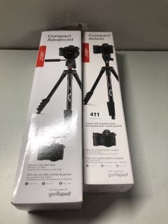 2 X JOBY TRIPODS TO INC JOBY COMPLETE ACTION TRIPOD WITH JOYSTICK HEAD