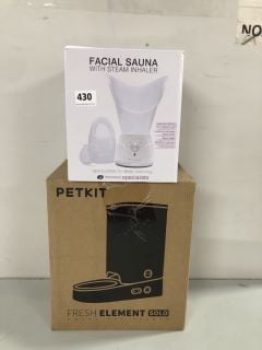 2 X ITEMS TO INC FACIAL SAUNA WITH STEAM INHALER