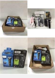 BOX OF ITEMS TO INC WAHL ELITE PRO CORDLESS HAIR CLIPPER