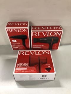 3 X REVLON PRODUCTS TO INC REVLON POWERFUL AND LIGHTWEIGHT HAIR DRYER