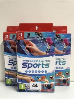 3 X NINTENDO SWITCH SPORTS CONSOLE GAMES