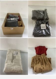 BOX OF PREMIUM DESIGNER CLOTHING IN VARIOUS SIZES AND DESIGNS