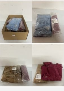 BOX OF PREMIUM DESIGNER CLOTHING IN VARIOUS SIZES AND DESIGNS