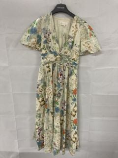 NATURE DESIGNED FLORAL DRESS - SIZE: XS - RRP: £148.00