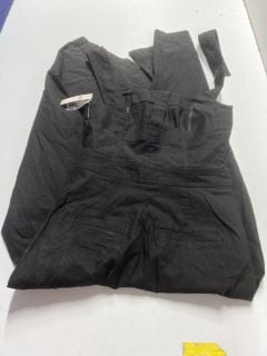 BLACK OVERALLS - UK SIZE: 12 - RRP: £148.00