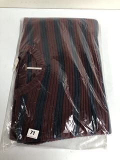 LINKS PULLOVER WINE/BORDS JUMPER - SIZE: S - RRP.£140